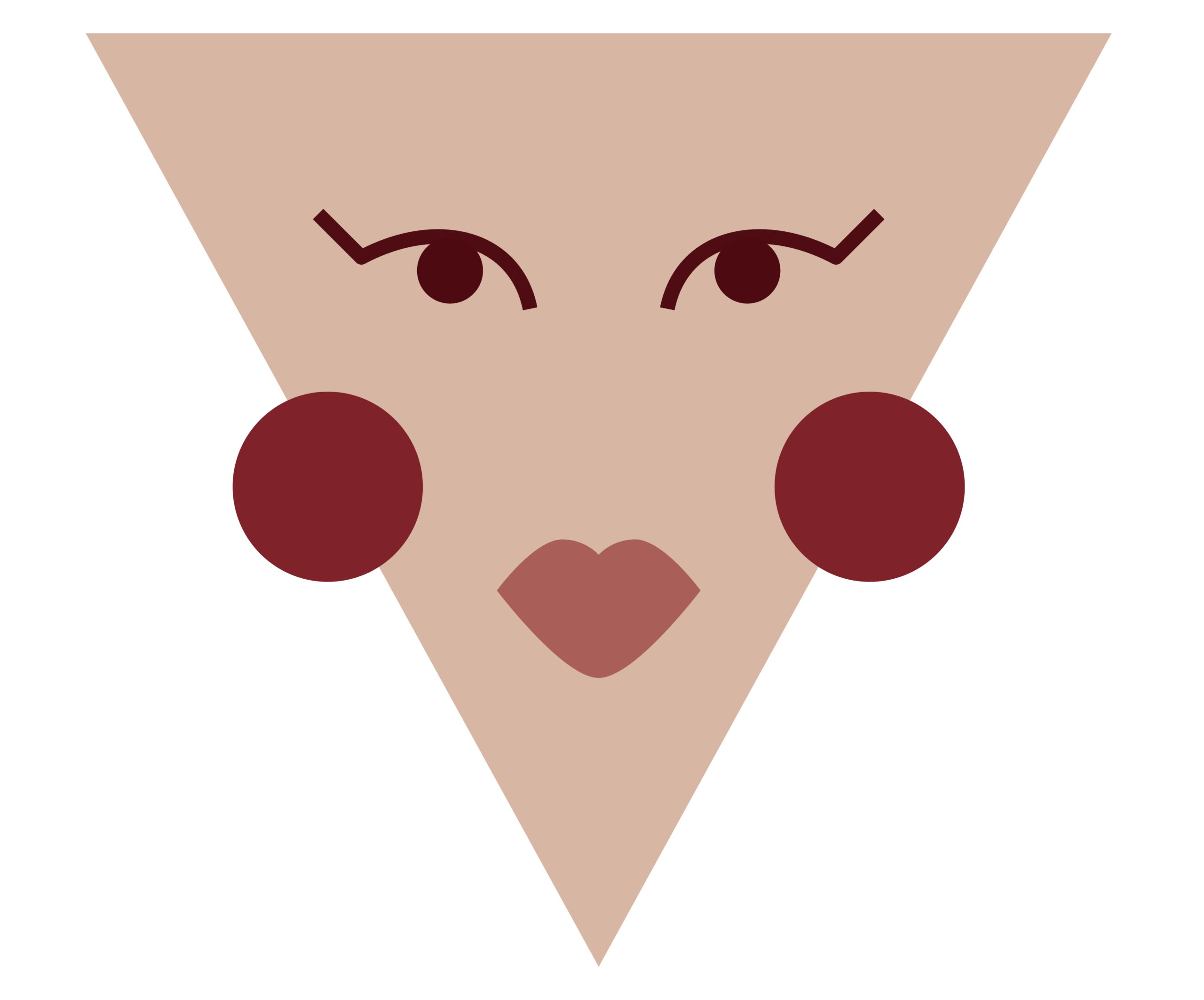 wangenrot dreieck